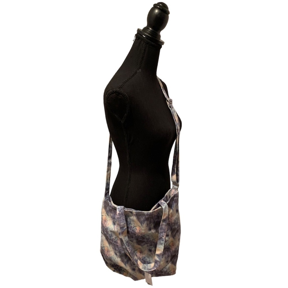 BP Canvas Tote in Blue Multi Tie Dye NWT